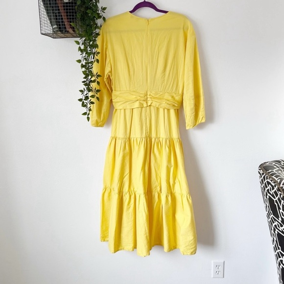 Derek Lam Collective Rent the Runway Twist Front Dress Sz 12 - Picture 3 of 8